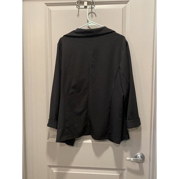 Black 1X Blazer by Belle by Kim Gravel - Picture 5 of 6